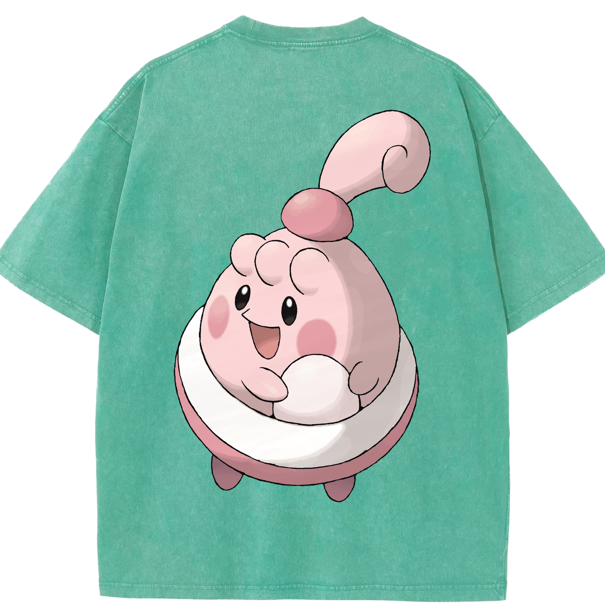 （画像用） ポケットモンスター Pokémon 綿100% ヴィンテージ風 半袖Tシャツ（背面プリント）